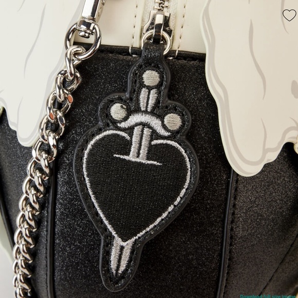 New Stitch Shoppe Disney Evil Queen Poison Apple Glow in the Dark Crossbody Bag - Picture 4 of 12